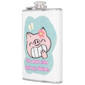 豚引用文 フラスク (左)