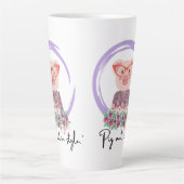 豚引用文 – 豚のスタイル カフェラテマグ (正面)