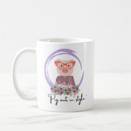 豚引用文 – 豚のスタイル コーヒーマグカップ