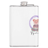 豚引用文 – 豚のスタイル フラスク (裏面)