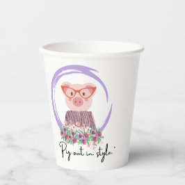 豚引用文 – 豚のスタイル 紙コップ