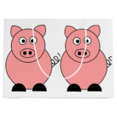 豚抱き枕 ラージペーパーバッグ (正面)