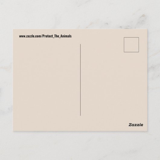 豚救豚ビーガンはがき ポストカード (裏面)