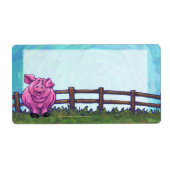 豚文房具 ラベル (正面)