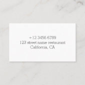 豚料理人 名刺 (裏面)