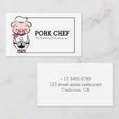 豚料理人 名刺 (正面/裏面)