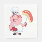 豚料理肉 スタンダードランチョンナプキン (正面)