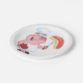 豚料理肉 ペーパープレート (アングル)
