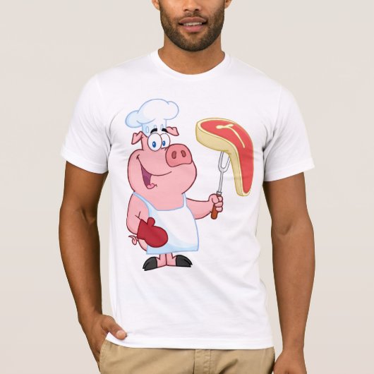 豚料理肉 Tシャツ (正面)