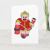 豚消防士 消火器 カード (正面)