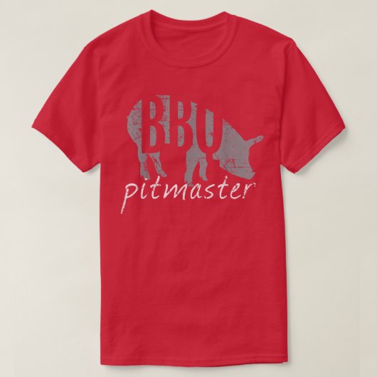 豚焼きの父の日、BBQピットマスターTさん Tシャツ (デザイン正面)