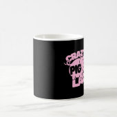 豚熱狂する婦人 コーヒーマグカップ (中央)