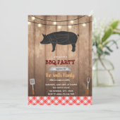豚素朴のBBQテーマ 招待状 (スタンド正面)