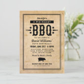 豚素朴ローストBBQバースデーパーティー 招待状 (スタンド正面)