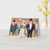 豚結婚の カード (黄色い花)