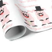 豚結婚の ラッピングペーパー (ロールコーナー)