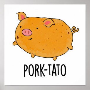 豚肉おもしろい田芋パン ポスター