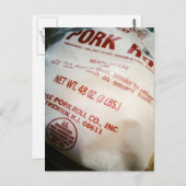 豚肉のケース転が ポストカード (正面/裏面)