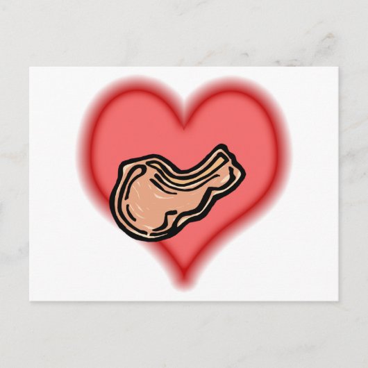 豚肉チョップ ポストカード (正面)