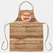 豚肉バーベキューバーベキューミートパーソナライズされたキッチン エプロン (正面)