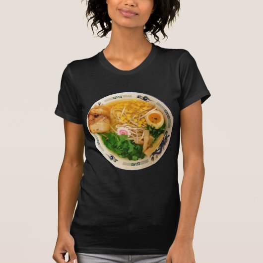 豚肉ラーメン麺スープ Tシャツ (正面)