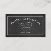 豚肉店の黒板を切る 名刺 (正面)