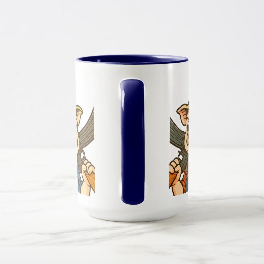 豚肉農業委員会マグforパックスバクルム会員 マグカップ (ハンドル)