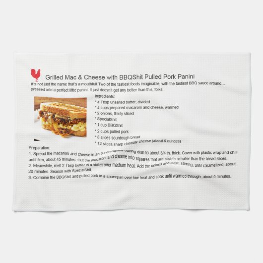 豚肉Macチーズパニーニ キッチンタオル (横)