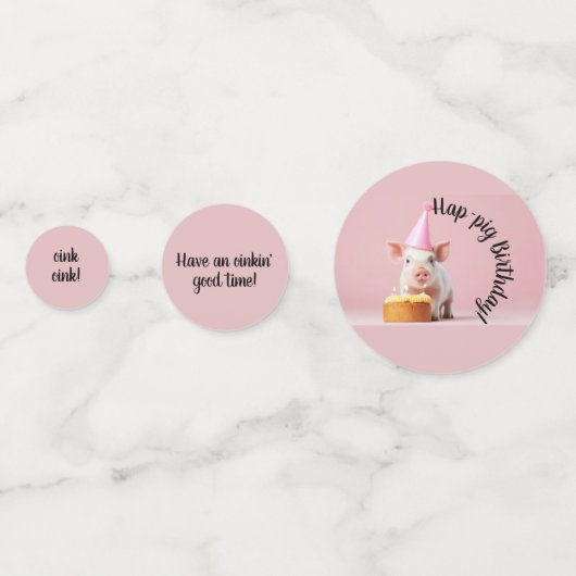 豚誕生日! コンフェッティ (裏面)