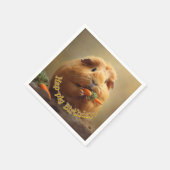 豚誕生日! スタンダードカクテルナプキン (角)