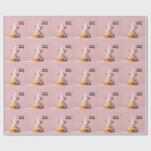 豚誕生日! ラッピングペーパー (フラット)
