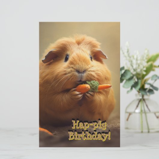 豚誕生日! 便箋 (スタンド正面)