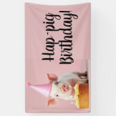 豚誕生日! 横断幕 (縦)