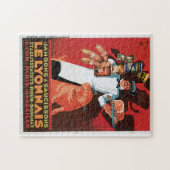 豚豚ハムルリヨネヴィンテージ食品 ジグソーパズル (横)