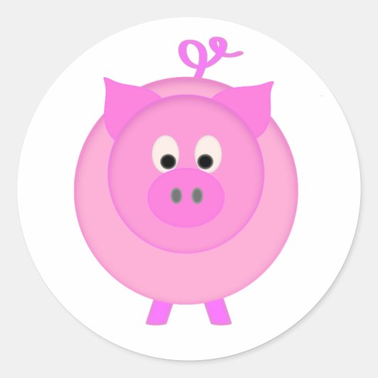 豚豚 ラウンドシール (正面)