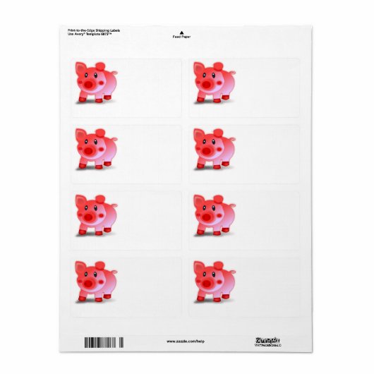 豚豚 ラベル (フルシート)