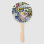 豚農場飛んでいるのコーナーとワイン少し。 ハンドファン (裏面)