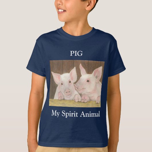 豚霊動物 Tシャツ (正面)