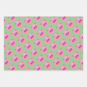 豚顔漫画カスタムの色のラッピング紙シート ラッピングペーパーシート (正面2)