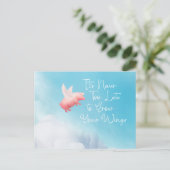 豚飛んでいるが羽を成長 ポストカード (スタンド正面)