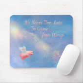 豚飛んでいるが羽を成長 マウスパッド (マウス)