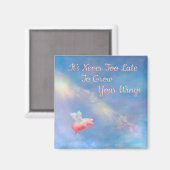 豚飛んでいるが羽を成長 マグネット (正面/裏面)