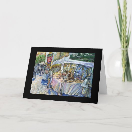 豚飛んでいるとワインの角 カード (正面)