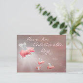 豚飛んでいるの信じ難い日 ポストカード (スタンド正面)