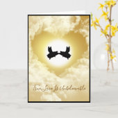 豚飛んでいるの真の愛は信じ難い カード (黄色い花)