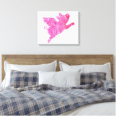 豚飛んでいるの贈物，豚が飛ぶとき，豚飛んでいる，豚， キャンバスプリント (インサイチュ (寝室))