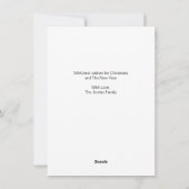 豚飛んでいるクリスマスカード シーズンカード (裏面)