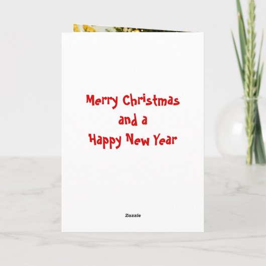 豚飛んでいるクリスマスフォトカード シーズンカード (裏面)