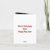 豚飛んでいるクリスマスフォトカード シーズンカード (裏面)