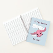 豚飛んでいるスパイラルノート ノートブック (内部)